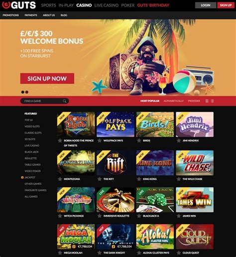 guts casino bonus codes - game of guts casino.